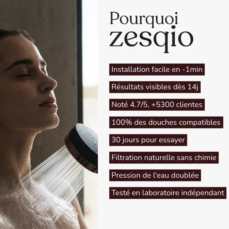 Pommeau de douche filtrant