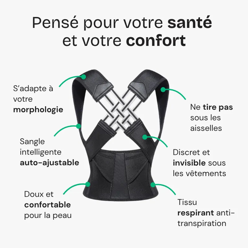 Posture-flex - Soulage les douleurs dorsales et améliore la posture