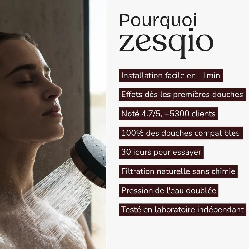 Pommeau de douche filtrant